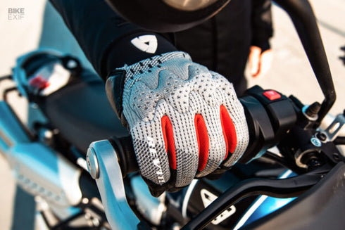 GLOVES KINETIC LIGHT GREY BLACK
